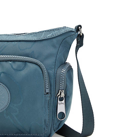 Kipling Gabbie Mini Printed Crossbody Táska Sötétkék Szürke | HU 1125JP